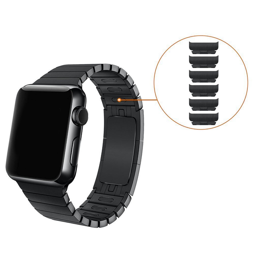 For Apple Watch Series 7 / 8 41mm / 6 / SE / SE (2022) / 5 / 4 40mm / Series 3 2 1 38mm Watch Band Stainless Steel Bracelet Strap - Starlight