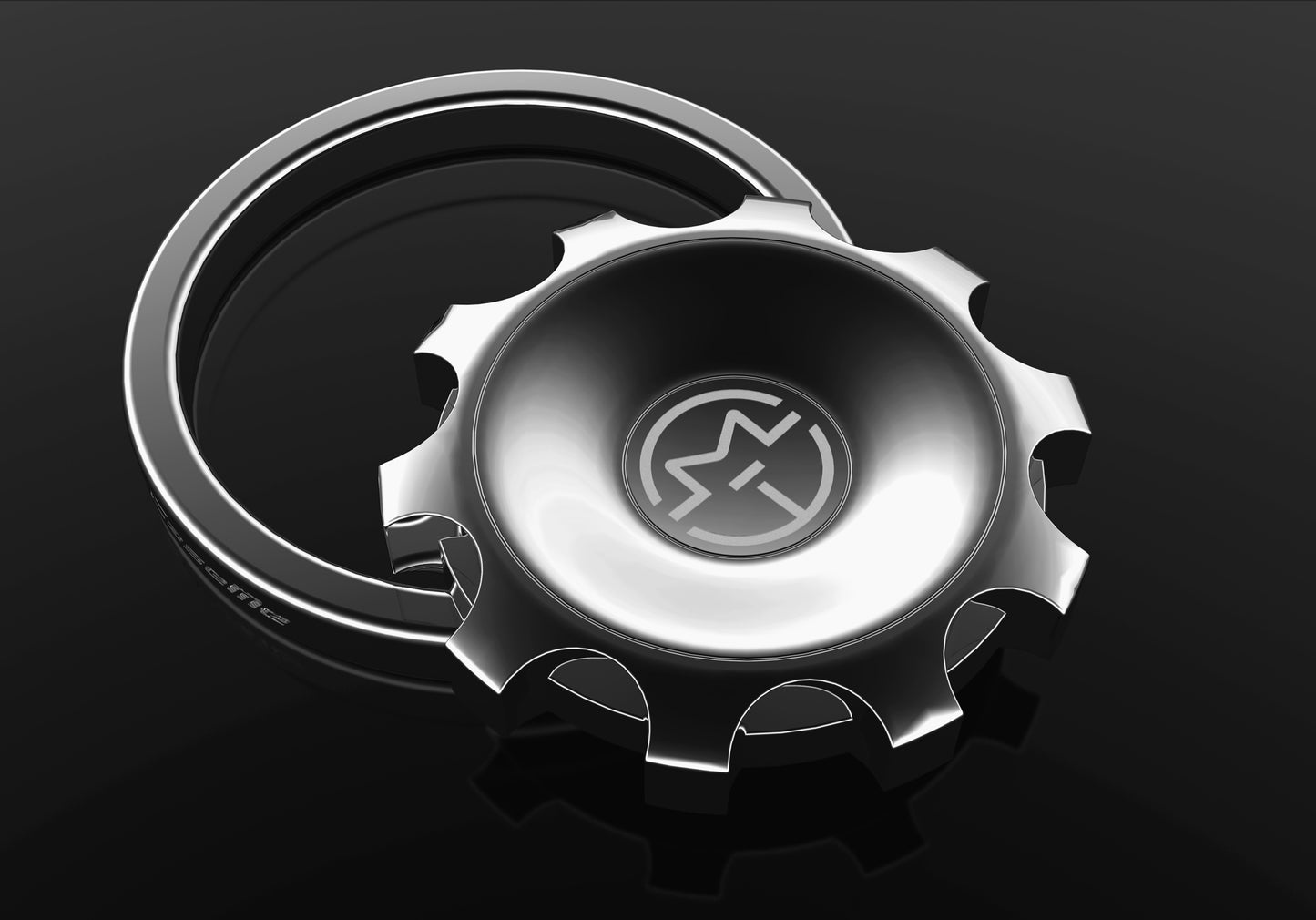 Caseme Multi-functional Magnetic Gear Fidget Spinner Desktop Mount for iPhone 7, Samsung S8 - Silver Color