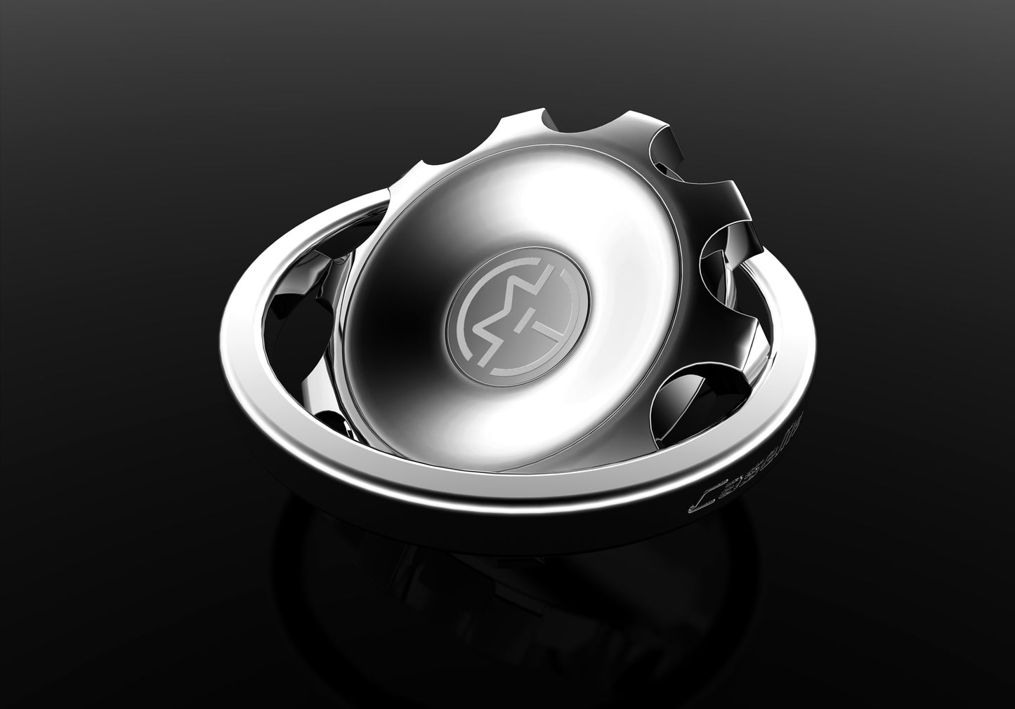 Caseme Multi-functional Magnetic Gear Fidget Spinner Desktop Mount for iPhone 7, Samsung S8 - Silver Color