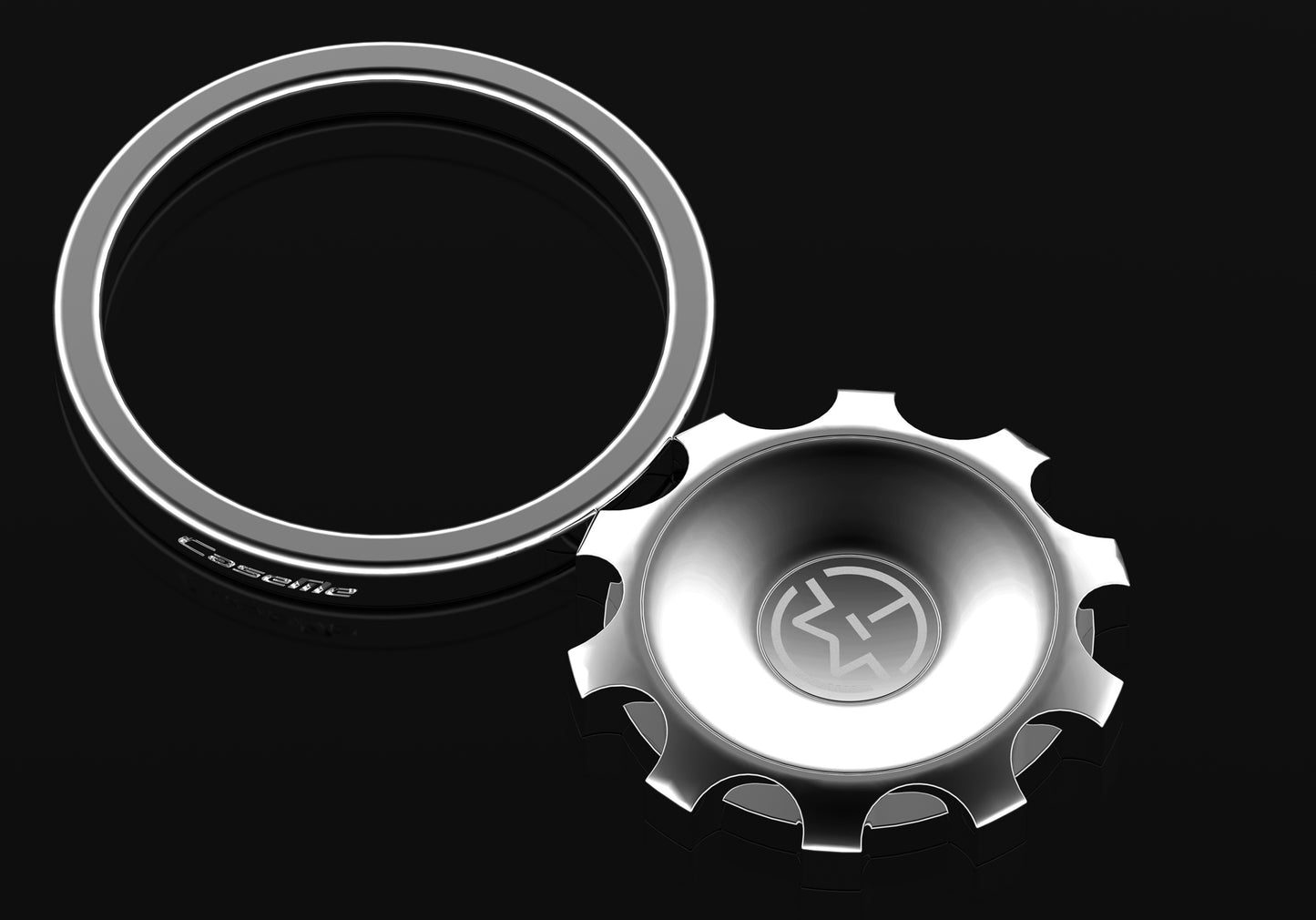 Caseme Multi-functional Magnetic Gear Fidget Spinner Desktop Mount for iPhone 7, Samsung S8 - Silver Color