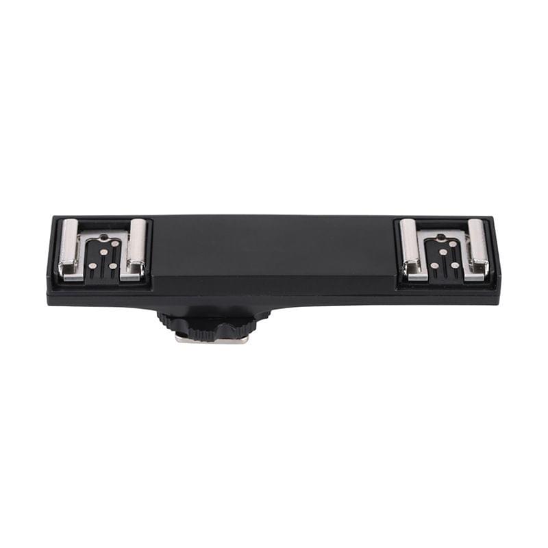 Hot Shoe Extension Bracket Stand with Dual Hot Shoe Mounts