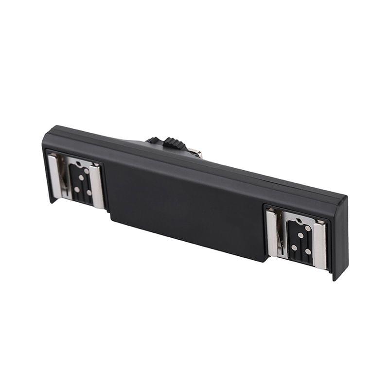 Hot Shoe Extension Bracket Stand with Dual Hot Shoe Mounts