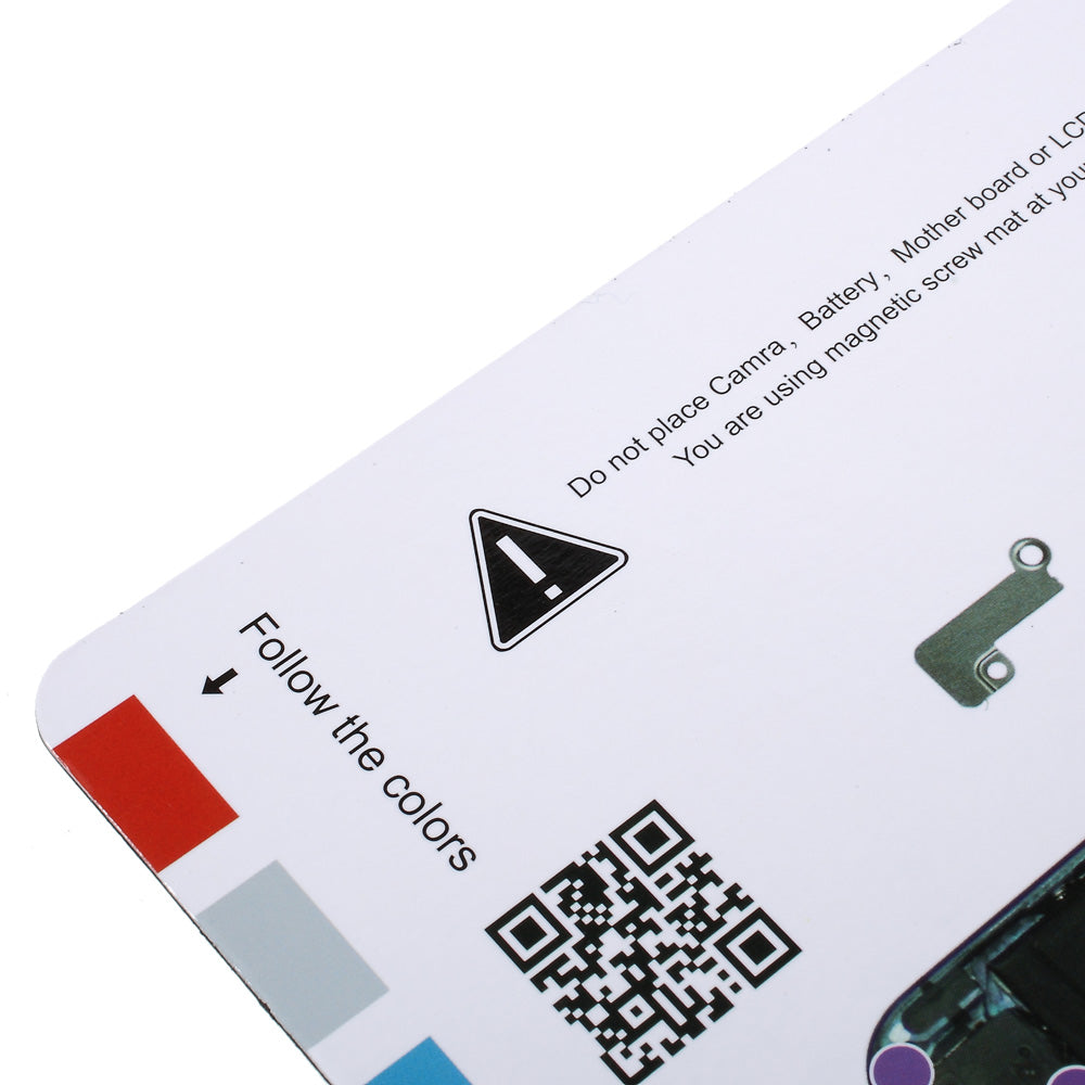 Uniqkart for iPhone 5 Professional Magnetic Screw Keeper Mat Helping Repair Tool