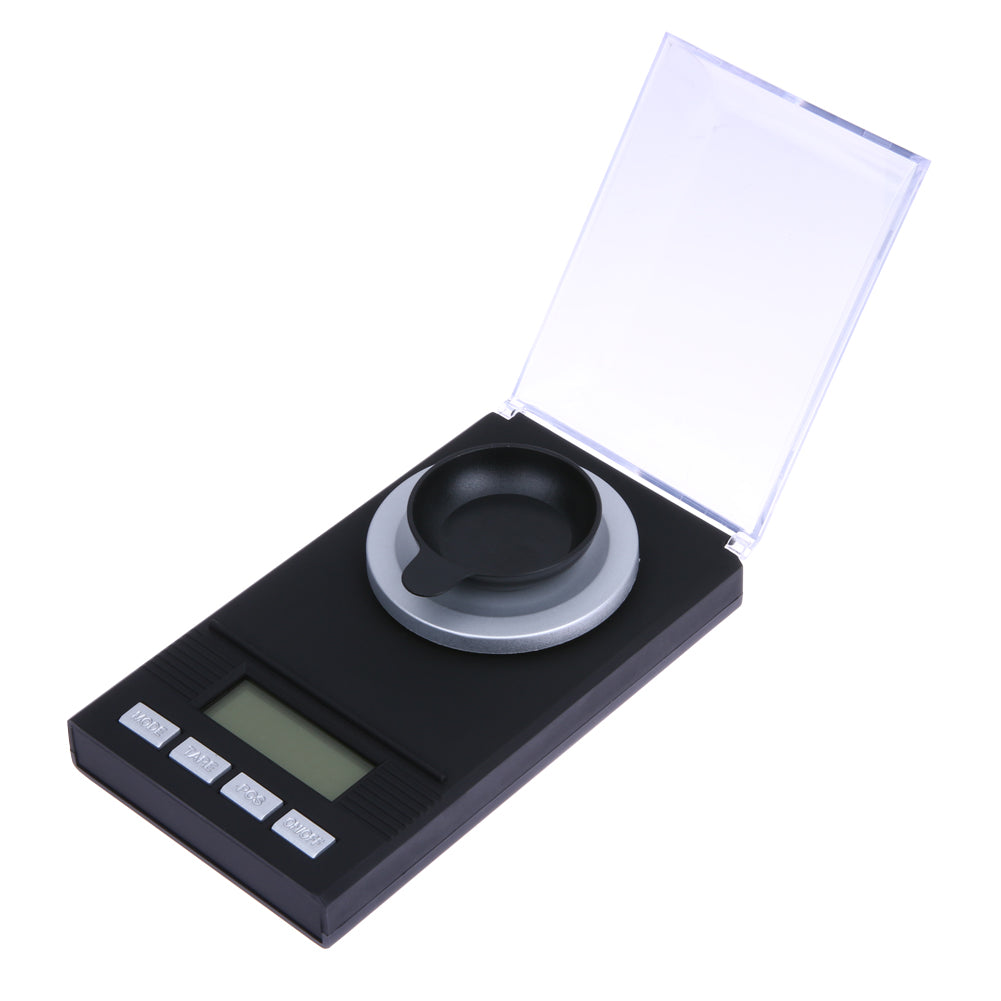 Portable 50g 0.001g Digital Jewelry Scale Digital Milligram Scale with Calibration Weights