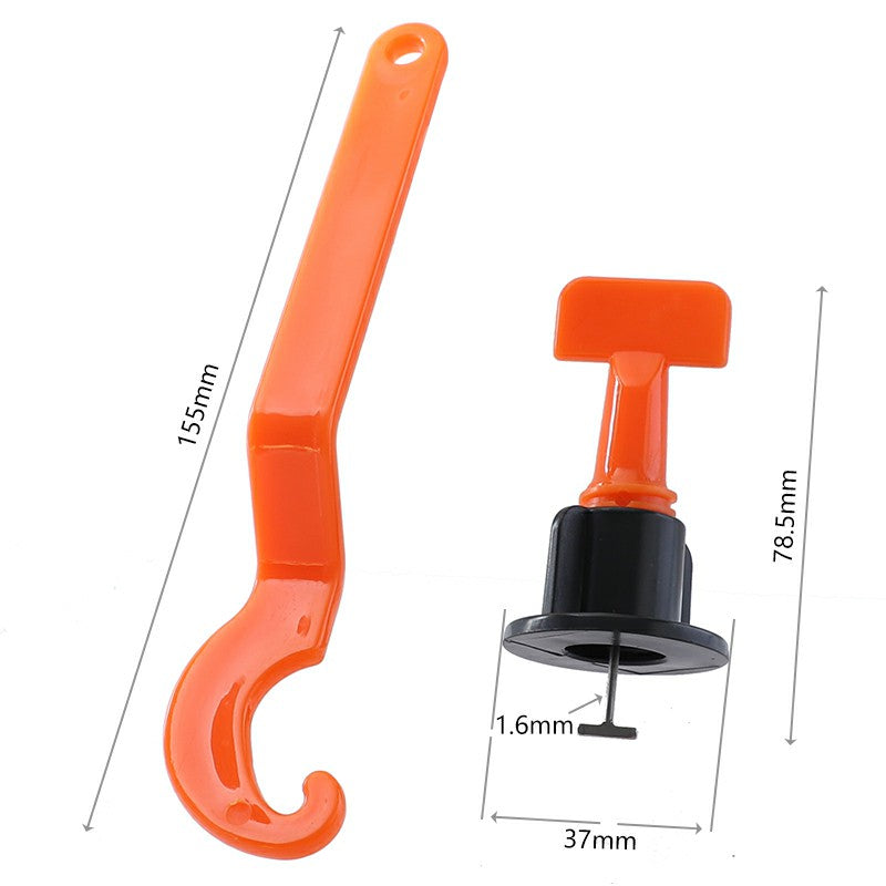50Pcs/Pack Anti-lippage Reusable Tile Leveling System Positioning T-lock Tools