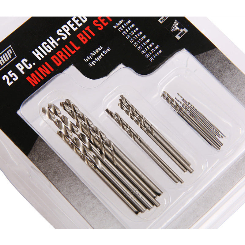 25Pcs Metric High Speed Steel Drill Bit Set 0.5 / 1.0 / 2.0mm