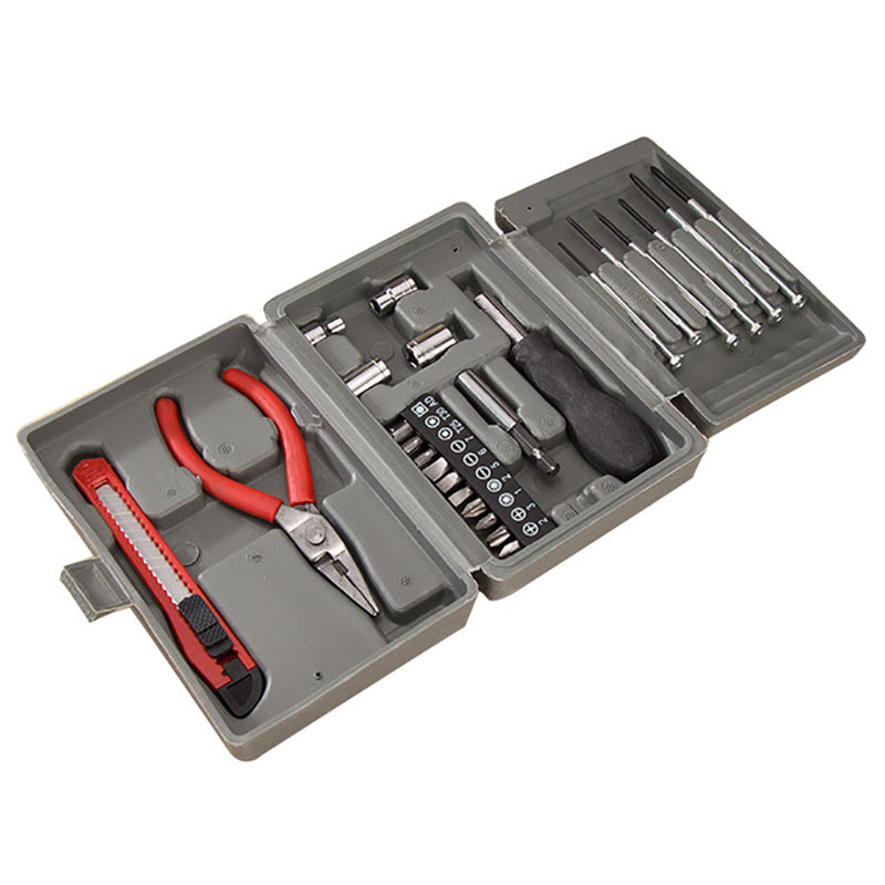 24-in-1 Home Multi-functional Hardware Tool Kit Set Box [Color Random]
