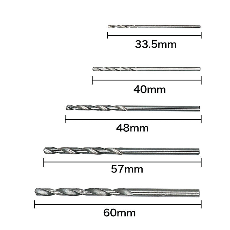 25PCS/Pack 0.5-3mm HSS Metric Twist Drill Bit Set