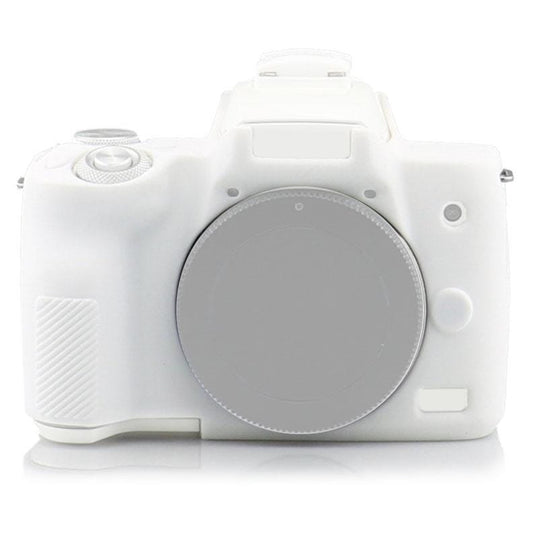 Richwell  Silicone Armor Skin Case Body Cover Protector for Canon EOS M50 Body Digital Camera (White)