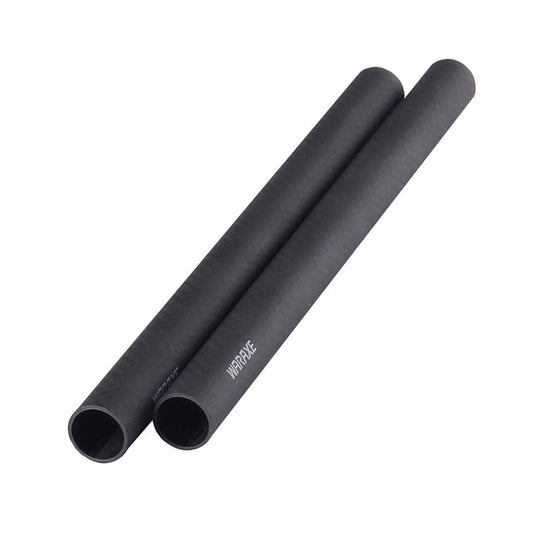 2 PCS WARAXE 1636 Diameter 15mm Length 300mm Carbon Fiber Rods for 15mm Rod Rail Support System, without Female Thread (Black)