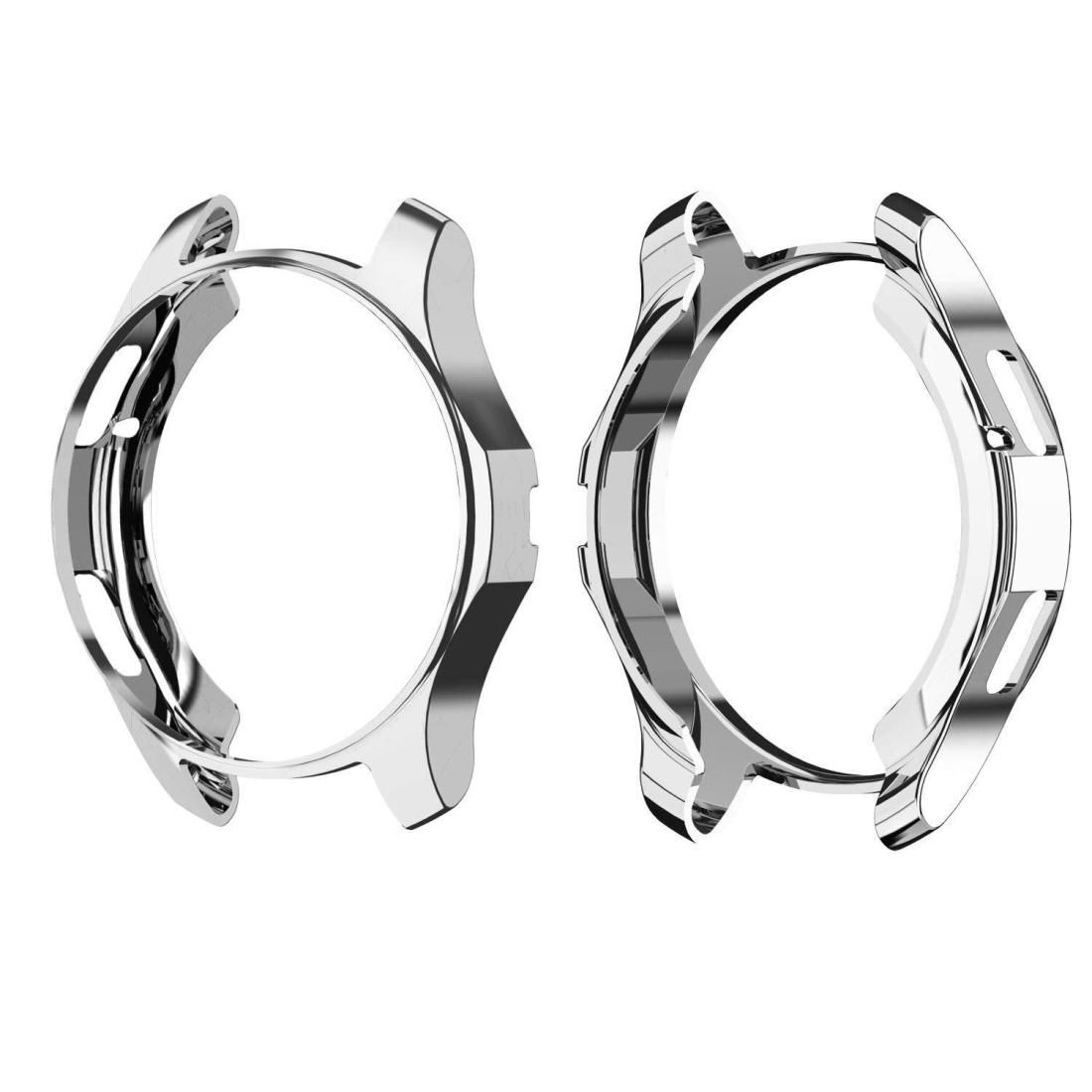 TPU Plated Shockproof Case for Samsung Gear S3 Frontier Smartwatch 46mm (Silver)