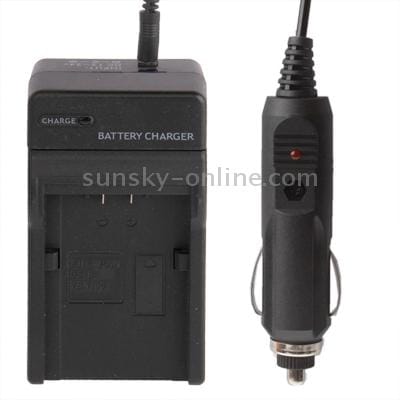 Digital Camera Battery Car Charger for Panasonic VBN130 / D54S Lithium Battery (Black)