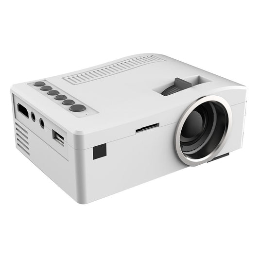 UC18 150 Lumens HD 320 x 180 Digital LED Projector with Remote Control, Support USB / SD / VGA / HDMI (White)