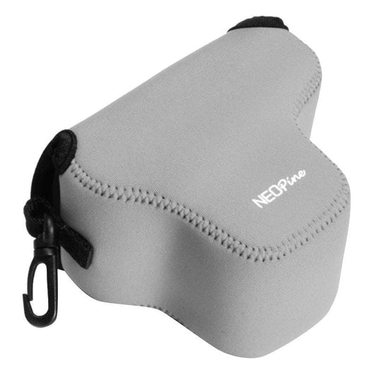NEOpine Neoprene Shockproof Soft Case Bag with Hook for Olympus E-PL7 Camera (Grey)