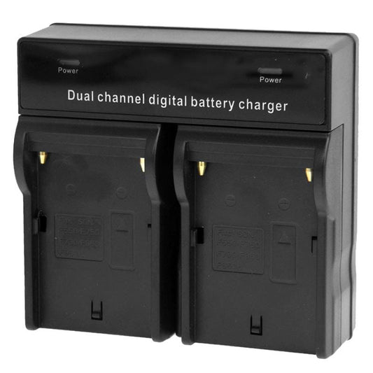 Dual Channel Digital Battery Charger for Sony F550 / F730 / F750 / F960 / F960H, EU Plug (Black)
