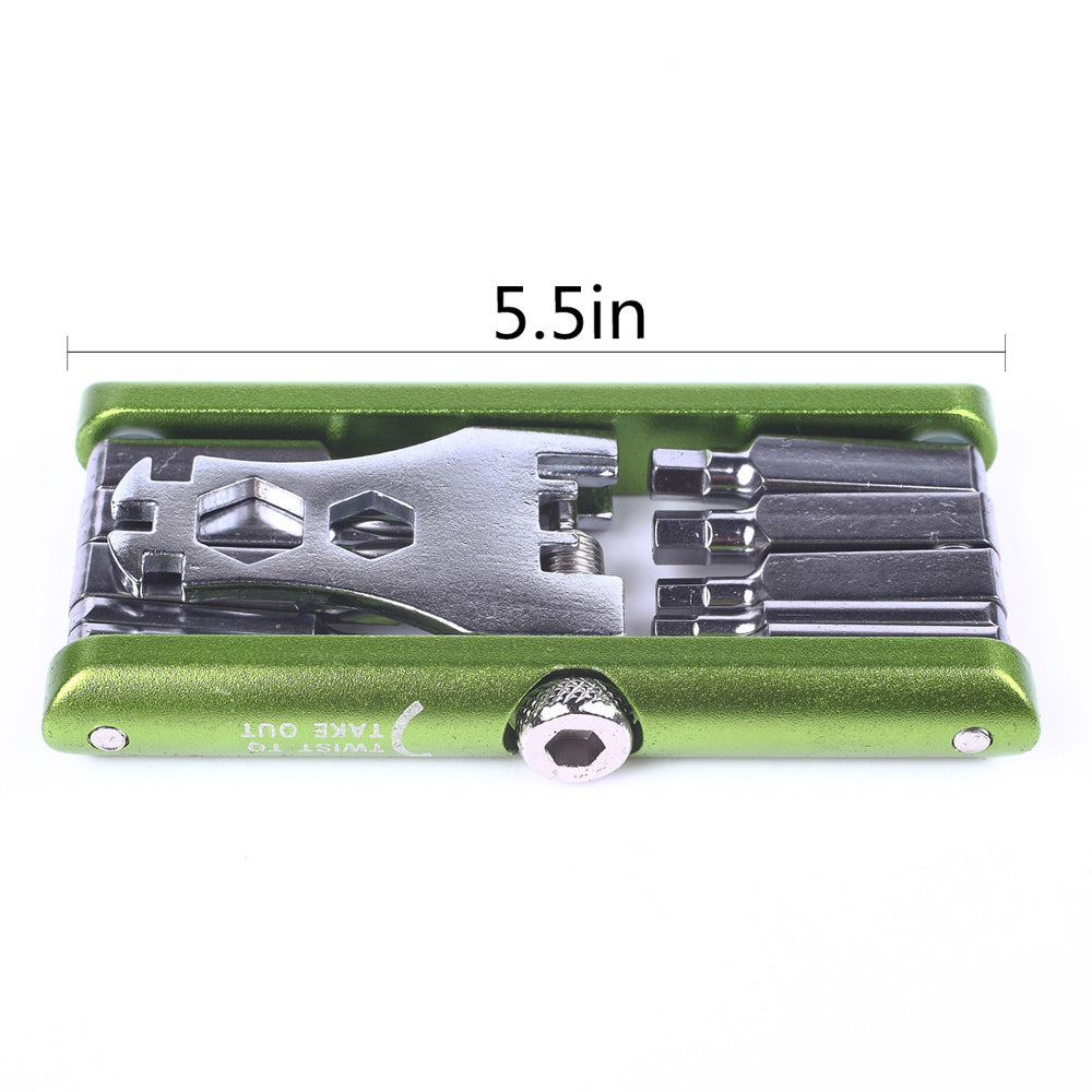 JAKEMY PJ-1001 11-in-1 Folding Bicycle Wrench Repair Tool