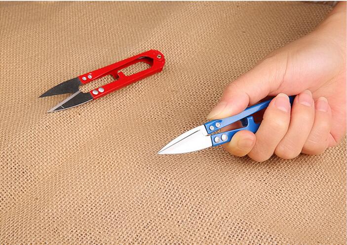 Sharp Spring Scissors U Shape Cloth Cutter