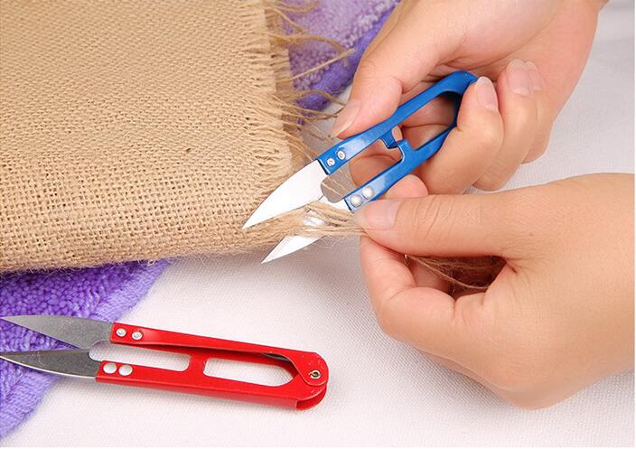 Sharp Spring Scissors U Shape Cloth Cutter