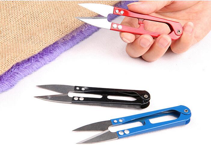 Sharp Spring Scissors U Shape Cloth Cutter