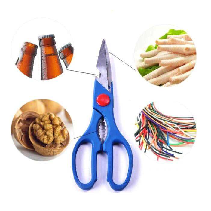 Multifunctional Kitchen Shears Scissors Beer Opener Nutcracker