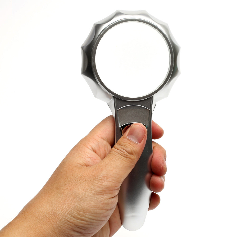 4X Magnification Handheld Magnifier with 6 Built-in LED Lights
