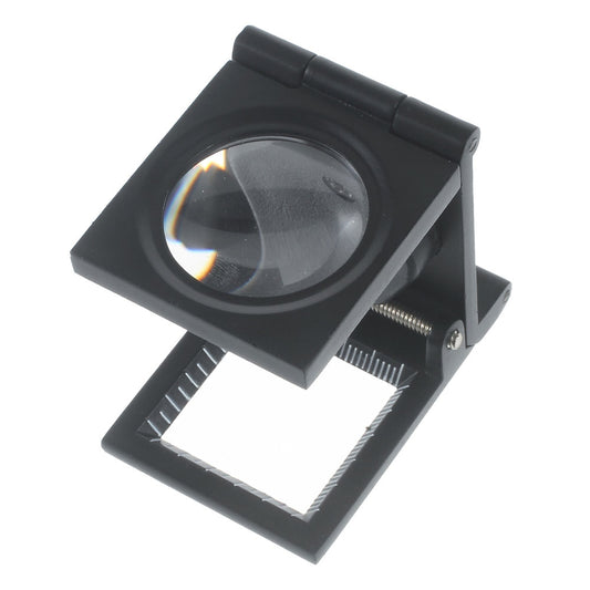 Pocket Foldable Magnifier with Scale and LED for Jewel Identification