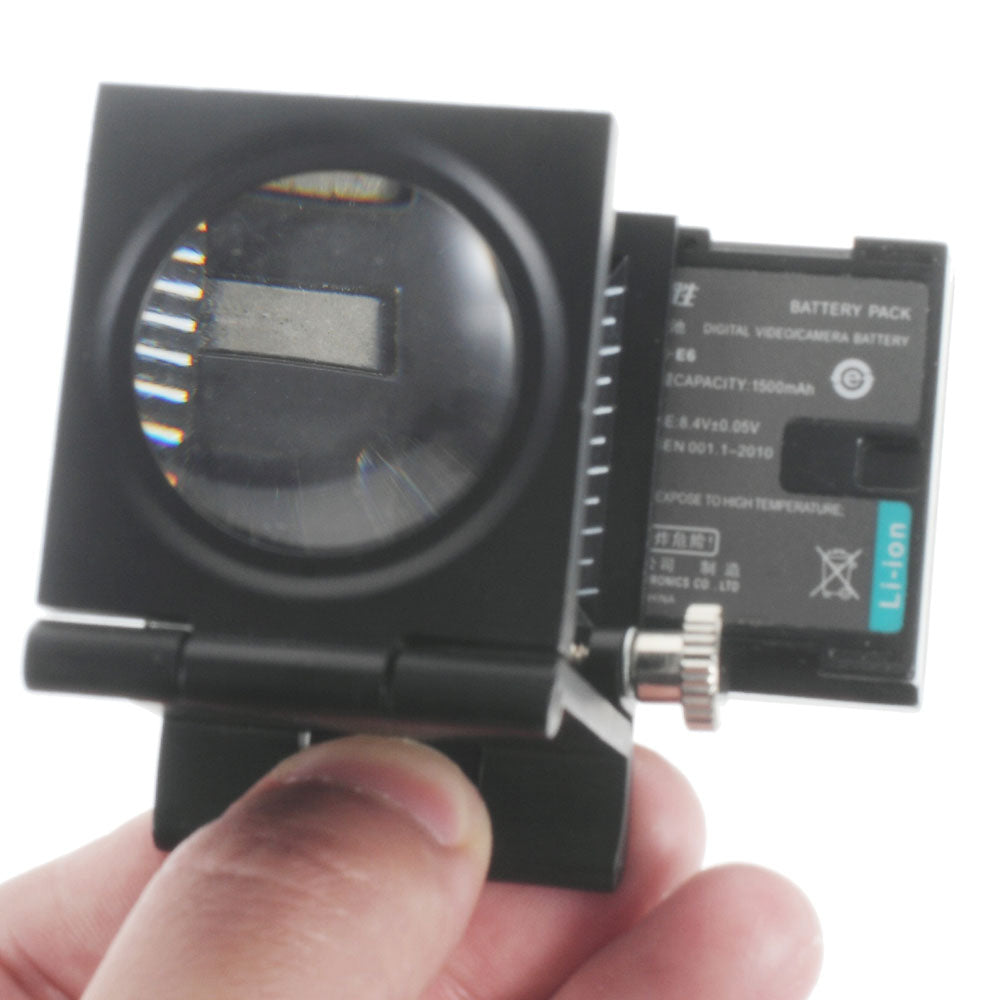 Pocket Foldable Magnifier with Scale and LED for Jewel Identification