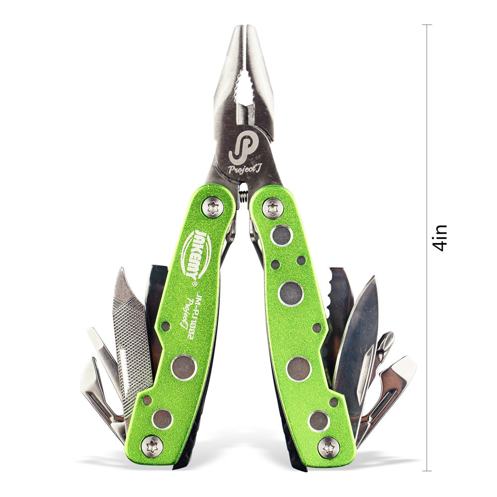 Jakemy PJ-1002 9-In-1 Multifunctional Outdoor Tool Kit with Plier/Knife/Saw/Flier/Screwdriver