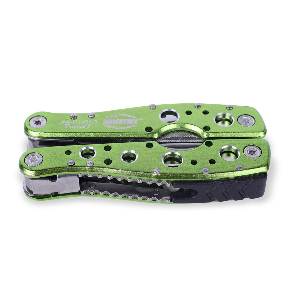 Jakemy PJ-1003 9-In-1 Outdoor Multifunctional Tool Kit with Plier/Knife/Saw/Flier/Screwdriver