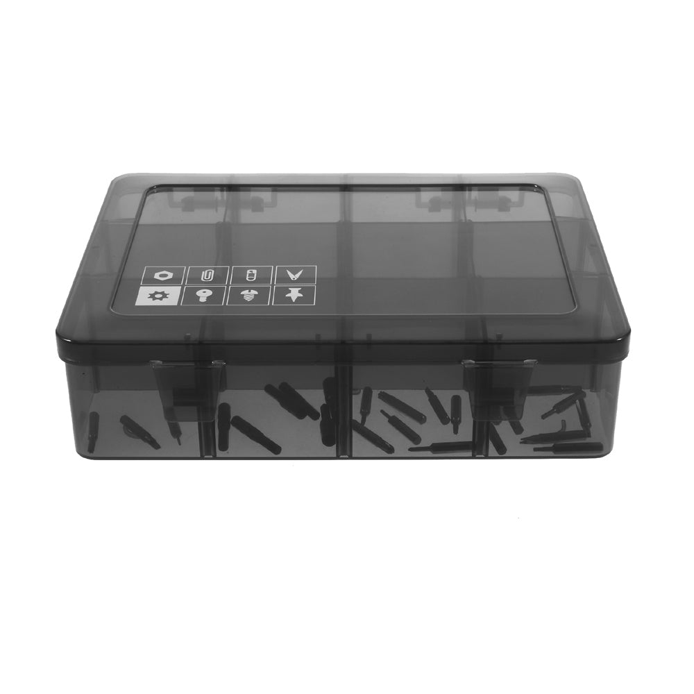 Detachable Plastic Tool Components Storage Box with 18 Compartments