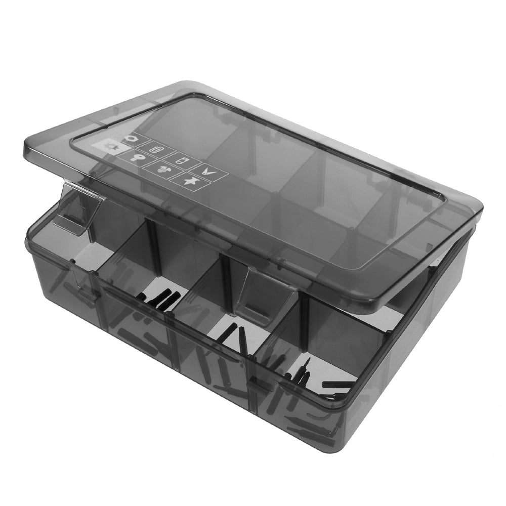 Detachable Plastic Tool Components Storage Box with 18 Compartments