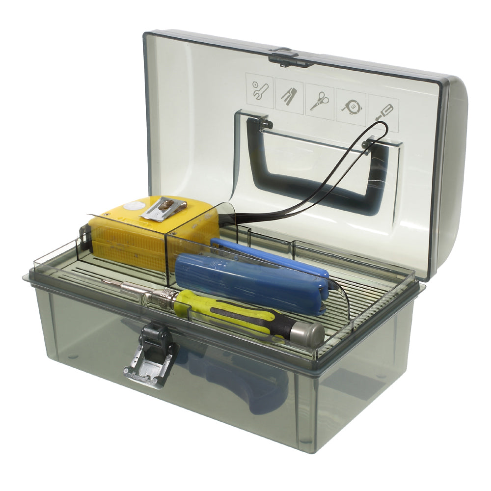 TCM-7732 Double-layered Practical PP Tool Storage Box, Size: 210 x 110 x 115mm