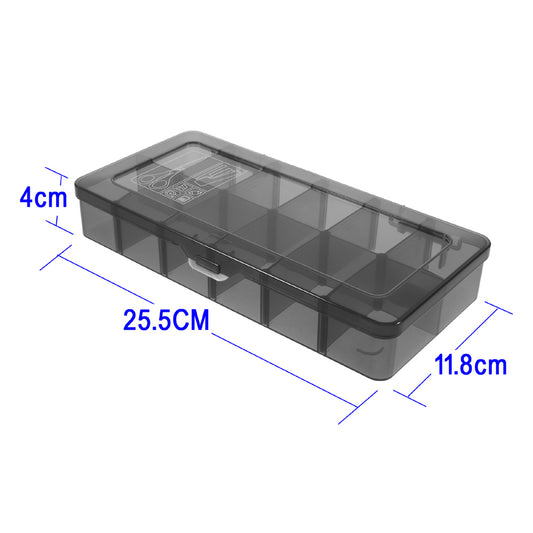 Detachable Plastic Tool Components Container Box Case with 12 Compartments