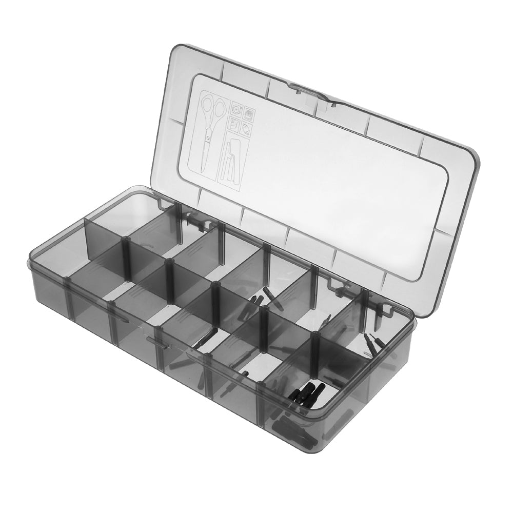 Detachable Plastic Tool Components Container Box Case with 12 Compartments