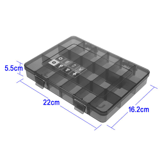Detachable Components Repair Parts Storage Box 12 Compartments Trays