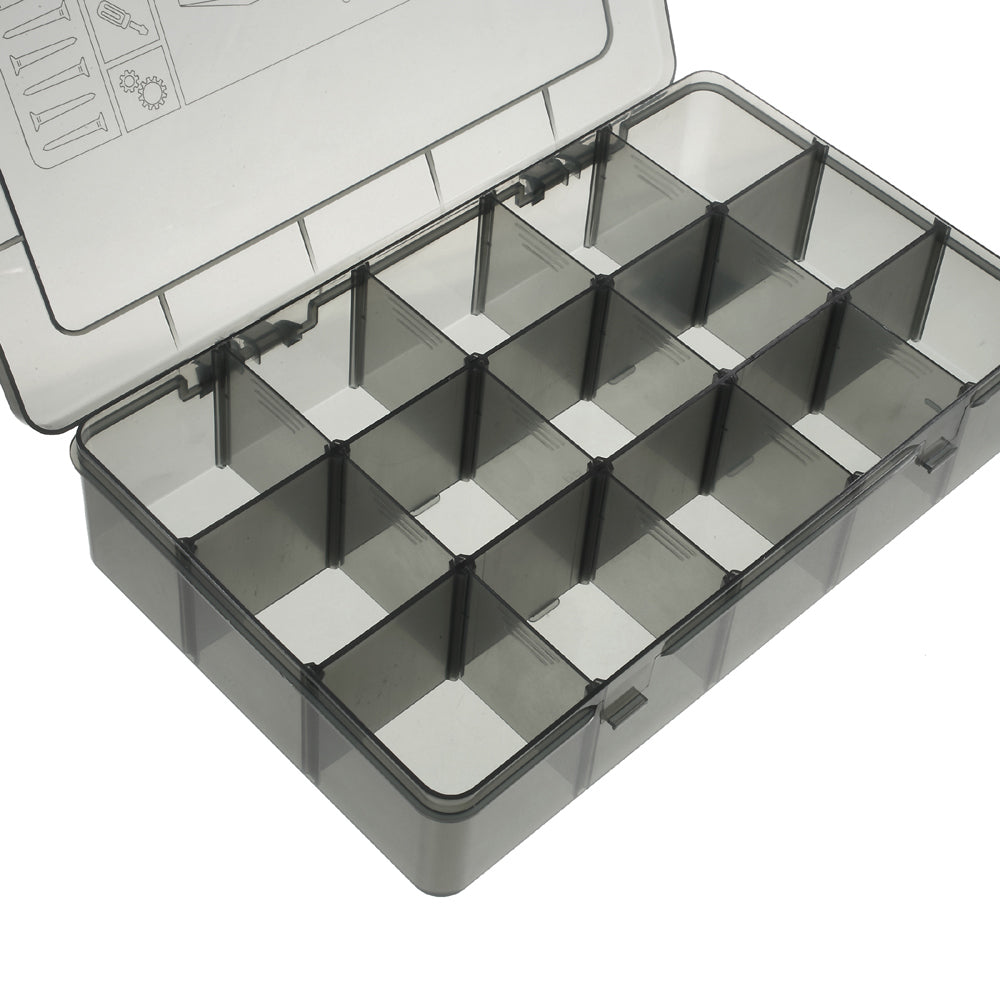 Detachable 15 Grids Plastic Storage Case Organizer for Screws Beads Gadgets Etc