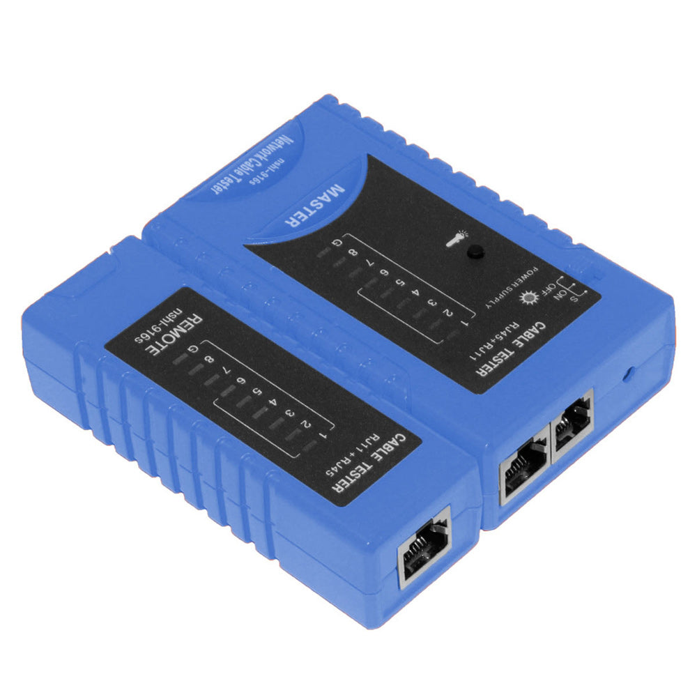 NSHI-916s RJ45 + RJ11 Network LAN Cable Tester - Blue