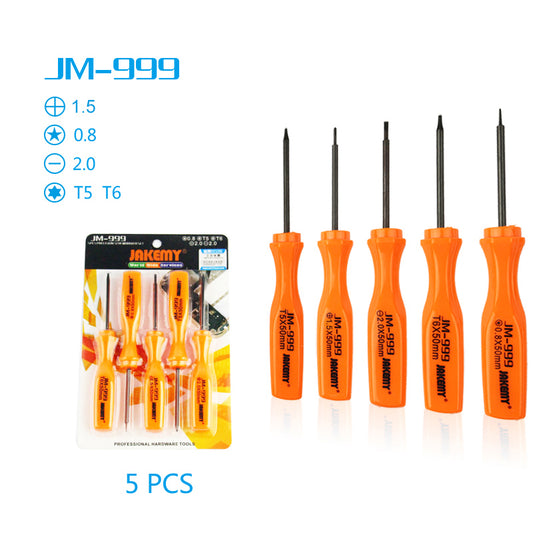 Jakemy JM-999 5Pcs / Set Torx Pentagon Philips Screwdriver Repair Tool Kit