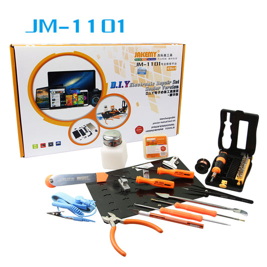 Jakemy Professional Soldering DIY Screwdrivers Tweezers Repair Tool Kit JM-1101