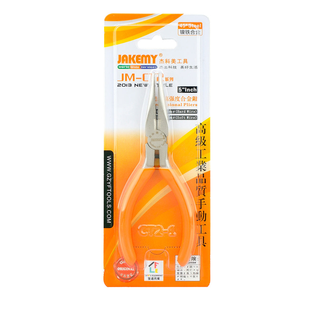 Jakemy JM-CT2-1 5-inch High Strength Sharp-nose Plier Wire Cutter