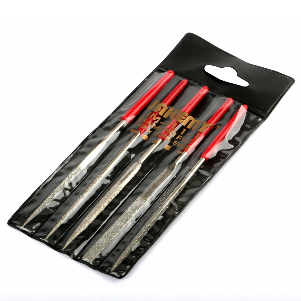 Jakemy JM-FL1-1 5PCS/Lot Diamante Shaping Rasp Small Woodworking Rasp Half Round Triangular Flat Quartet