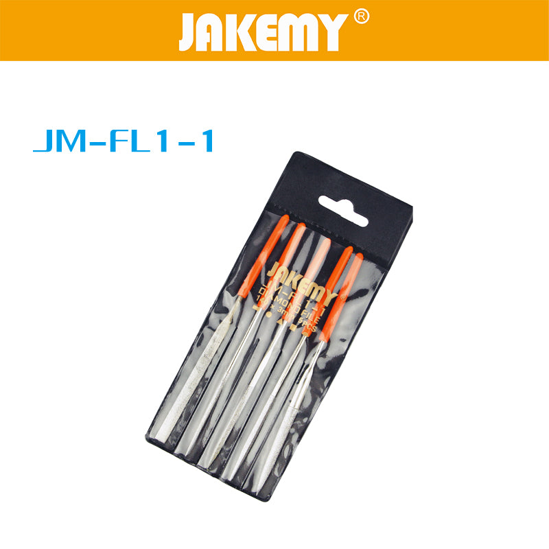 Jakemy JM-FL1-1 5PCS/Lot Diamante Shaping Rasp Small Woodworking Rasp Half Round Triangular Flat Quartet