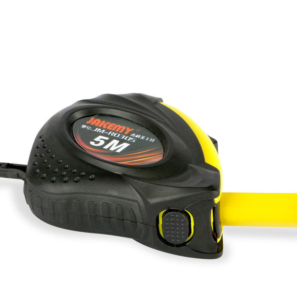 Jakemy 5M Double Brake Steel Measuring Tape with Magnet JM-R0305 - Black