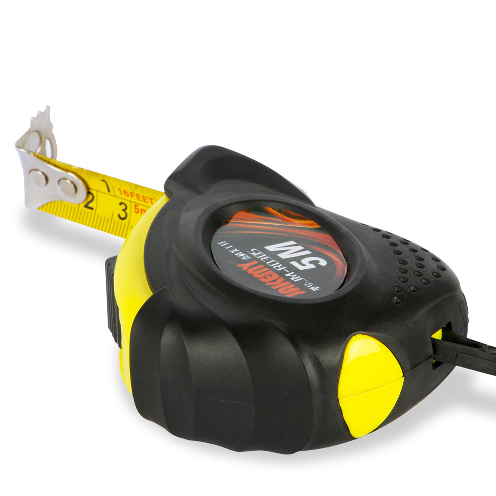 Jakemy 5M Double Brake Steel Measuring Tape with Magnet JM-R0305 - Black