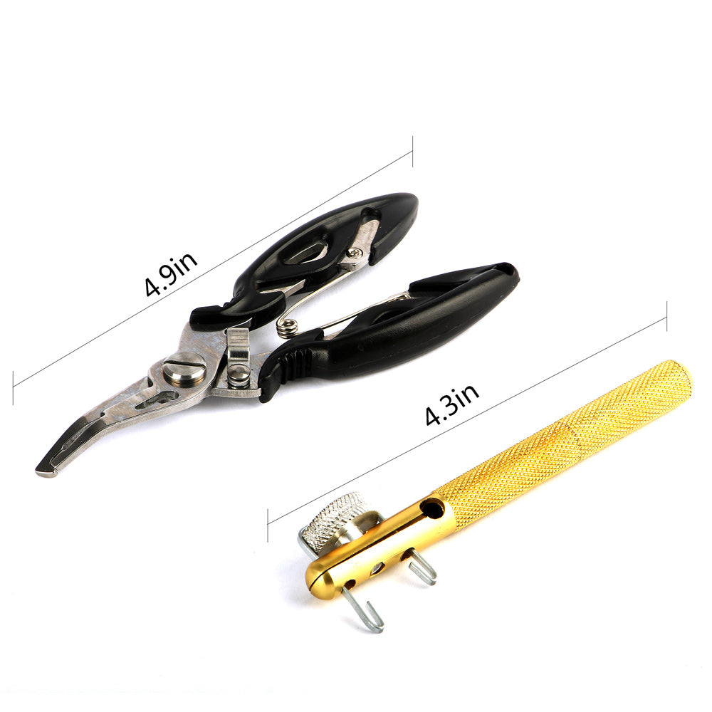 Jakemy Fishing Accessories Tool Kit with Storage Box + Fishing Pliers JM-PJ5002