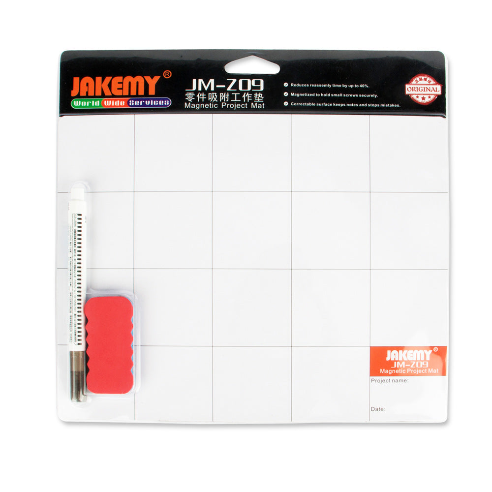 Jakemy JM-Z09 Writing Magnetic Parts Absorption Mat with Marker Pen, Size: 20 x 25cm