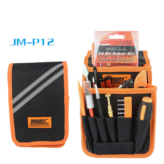 Jakemy JM-P12 83-in-1 Precision Screwdriver Opening Tool Crowbar Repair Tool Set with Canvas Bag