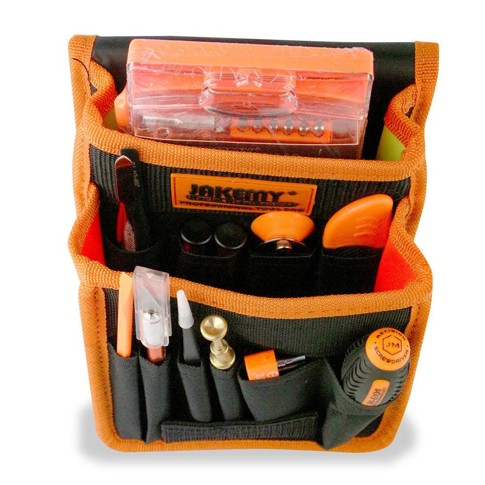 Jakemy JM-P12 83-in-1 Precision Screwdriver Opening Tool Crowbar Repair Tool Set with Canvas Bag