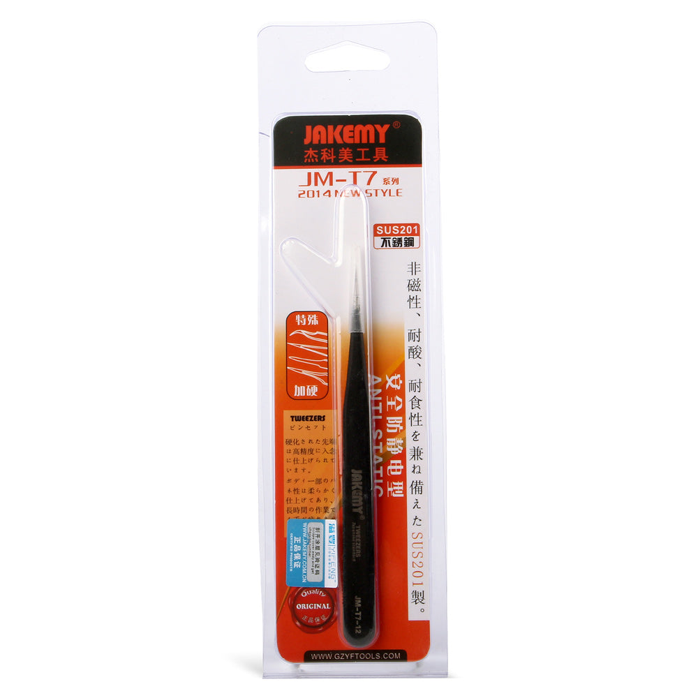 JAKEMY T7-12 Anti-Static Extra Strength Tweezer