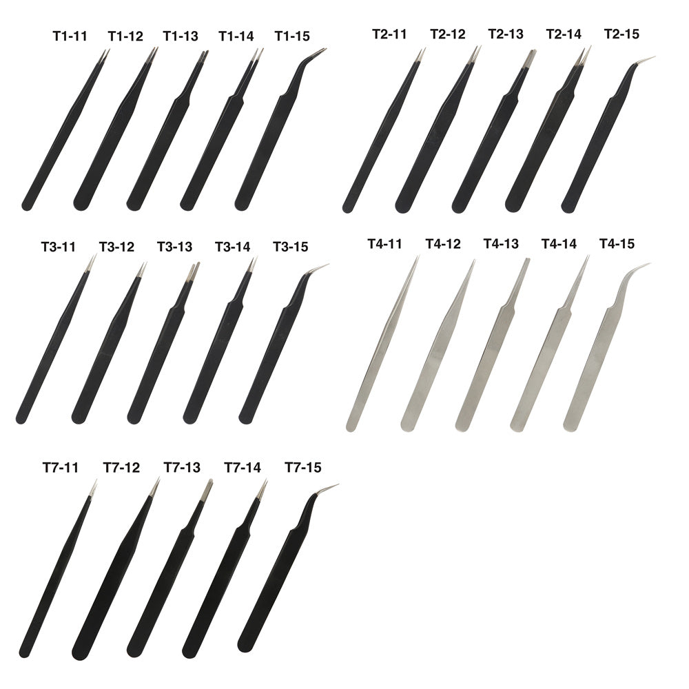 JAKEMY T7-13 Anti-Static Broad Tip Tweezer